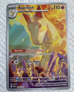 Pokemon Rapidash Illustration Rare 189/182 Destined Rivals 2025 TCG - Image 1