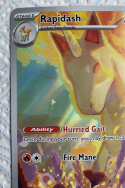 Pokemon Rapidash Illustration Rare 189/182 Destined Rivals 2025 TCG - Image 3