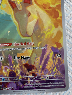 Pokemon Rapidash Illustration Rare 189/182 Destined Rivals 2025 TCG - Image 5
