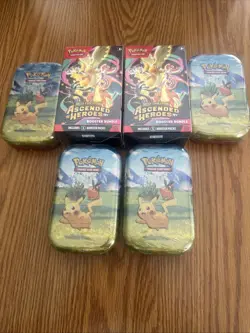Pokemon Ascended Heroes Booster Bundle - Lot of 2 - & 4 Tins - Image 1