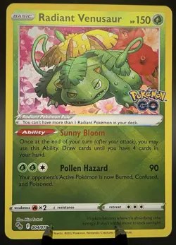 (NM) Radiant Venusaur 004/078 - Pokemon GO - Radiant Rare - 2022 - Holo - Image 1