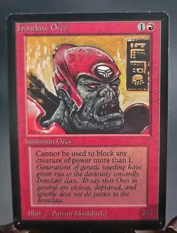 Ironclaw Orcs Limited Edition - Beta Edition MTG Regular Near Mint - Image 1