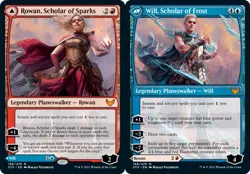 MTG Rowan, Scholar of Sparks // Will, Scholar of Frost, Strixhaven: School of Ma - Image 1