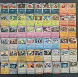 54 Pokemon Karten Schwarze Blitze Holo Victini Vegimak Ganovil Rokkaiman Toxiped - Image 1