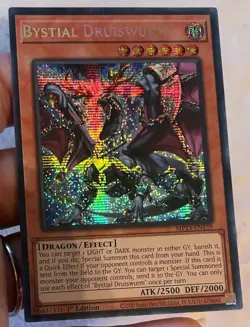 YUGIOH: 1X Bystial Druiswurm MP23-EN159 Prismatic Secret Rare LP-NM - Image 1