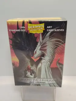 DRAGON SHEILD Art Card Sleeves Valentine 100 Count New Sealed - Image 1