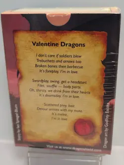 DRAGON SHEILD Art Card Sleeves Valentine 100 Count New Sealed - Image 3