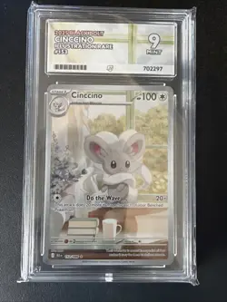 Cinccino 153/086 Pokemon Card Black Bolt Illustration, Rare S&V Holo Art ACE 9 - Image 1