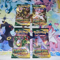 Pokemon TCG: 5 Evolving Skies Booster Packs SWSH - Factory Sealed - Random Art - Image 1