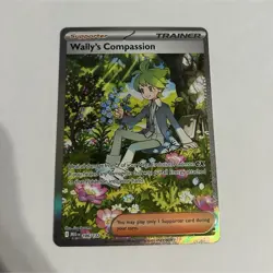 Pokemon TCG Wally's Compassion 186/132 ME01 Mega Evolution Full Art Holo - Image 1