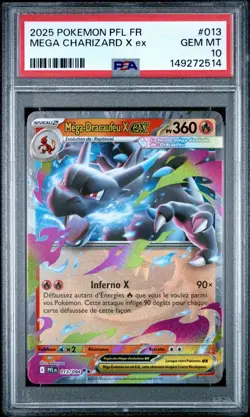 Carte Pokemon Mega-Dracaufeu X ex 013/094 Holo PSA 10 GEM MINT - Image 2
