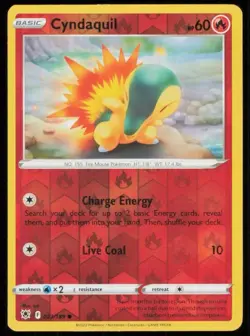 Cyndaquil #023/189 Reverse Holo 2022 Pokemon Astral Radiance NM - Image 1