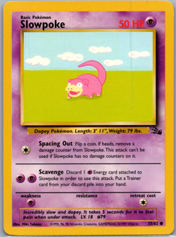 Slowpoke Common Legendary Collection 093/110 LP - Pokemon TCG! WOTC Print - Image 1