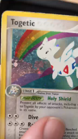 Pokemon TCG Togetic Rare Holo Swirl 14/109 Team Rocket Returns HP Condition 2004 - Image 2