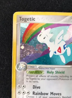Pokemon TCG Togetic Rare Holo Swirl 14/109 Team Rocket Returns HP Condition 2004 - Image 3