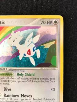 Pokemon TCG Togetic Rare Holo Swirl 14/109 Team Rocket Returns HP Condition 2004 - Image 4