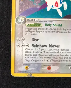 Pokemon TCG Togetic Rare Holo Swirl 14/109 Team Rocket Returns HP Condition 2004 - Image 5