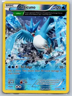 ARTICUNO 17/108 RARE ROARING SKIES POKEMON REVERSE HOLO LP - Image 1
