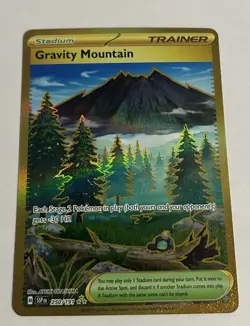 Pokemon TCG Gravity Mountain 250/191 SV08 Surging Sparks Hyper Rare Holo - Image 1