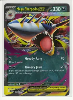 Pokemon TCG - PFL EN - Mega Sharpedo EX - 061/094 - Double Rare - Image 1