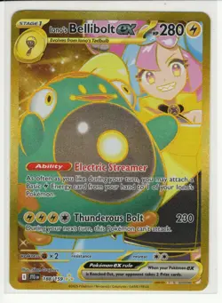 Pokemon TCG - JTG EN - Iono's Bellibolt EX - 188/159 - Full Art Secret Rare - Image 1