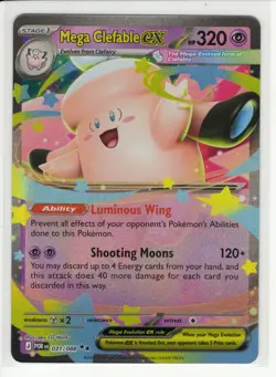 Pokemon TCG - POR EN - Mega Clefable EX - 031/088 - Double Rare - Image 1