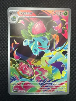 Pokemon TCG Ivysaur Illustration Rare Holo ME01 Mega Evolution 134/132 - Image 1