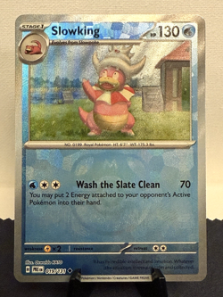Pokemon TCG: Prismatic Evolutions Slowking 019/131 Master Ball Reverse Holo NM - Image 1