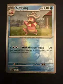 Pokemon TCG: Prismatic Evolutions Slowking 019/131 Master Ball Reverse Holo NM - Image 5