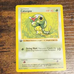 Wizards of the Coast Caterpie 1st Edition Shadowless 045/102 English - Image 1