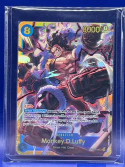 Monkey.D.Luffy SEC OP11-118 A Fist of Divine Speed One Piece TCG English NM Foil - Image 3
