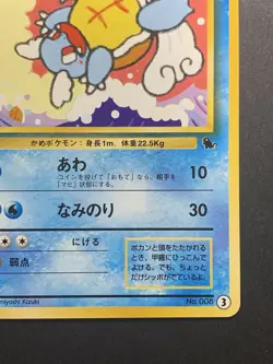 Pokemon card Wartortle No.008 Old Back Intro Pack Squirtle Deck #10 Japanese NM - Image 5