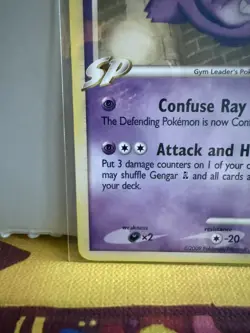 Pokemon Gengar GL 40/111 Rising Rivals Card Light Play Condition - Image 2
