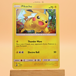 Pikachu SM76 Holo Black Star Promo Card Pokemon - Image 1