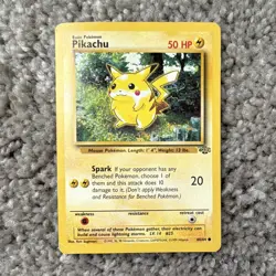 Pikachu 60/64 Jungle 1999 Unlimited English Wizards of the Coast Pokemon Card - Image 1
