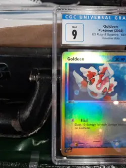 Goldeen cgc 9 MINT Reverse Holo EX Ruby And Sapphire E-Reader 55/109 psa Card - Image 4