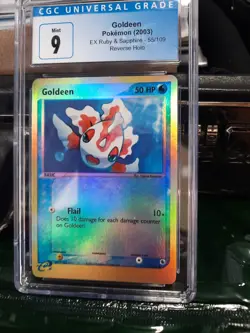 Goldeen cgc 9 MINT Reverse Holo EX Ruby And Sapphire E-Reader 55/109 psa Card - Image 5