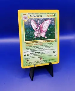 Venemoth 13/64 Jungle Set Holo Rare Pokemon Card Nintendo Pokemon TCG WOTC 1999 - Image 2