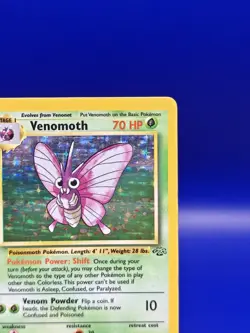 Venemoth 13/64 Jungle Set Holo Rare Pokemon Card Nintendo Pokemon TCG WOTC 1999 - Image 5