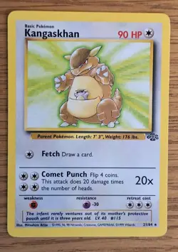Pokemon TCG Kangaskhan Jungle Card 21/64 - Image 1