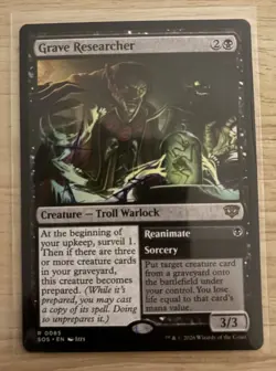Secrets Of Strixhaven, Magic the gathering, Grave Researcher, Rare. Single - Image 1