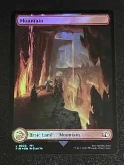 MTG Final Fantasy Mountain Full Art Foil 0305 NM - Image 1