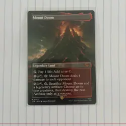 Mount Doom (Borderless) Universes Beyond: the Lord of the Rings MTG NM - Image 1