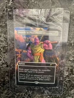 Magic The Gathering Swords To Plowshares Foil PSA Promo Sealed. - Image 1