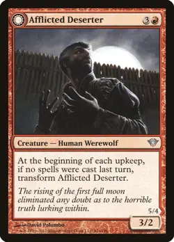 [MTG] Afflicted Deserter // Werewolf Ransacker (081) (DKA) LP-HP - Image 1