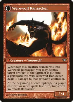 [MTG] Afflicted Deserter // Werewolf Ransacker (081) (DKA) LP-HP - Image 2