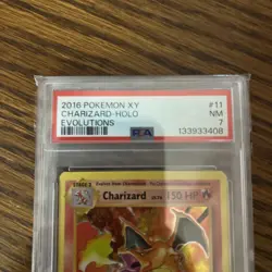 Pokemon TCG Holo Charizard 2016 Evolutions PSA 7 #11/108- Near Mint WOW - Image 2