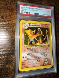 Pokemon TCG Blaine's Charizard Holo Gym Challenge 2000 2/132 PSA 6 - Image 2