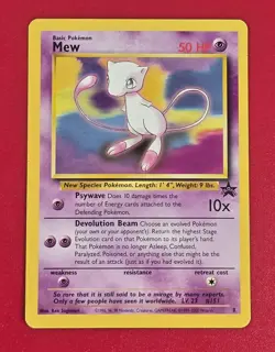 Mew - 8 Wotc Black Star Promo Regular LP Pokemon TCG Ships FAST - Image 1