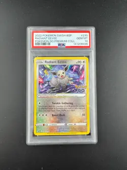 Pokemon PSA 10 radiant Eevee Pokemon Go #230 - Image 1